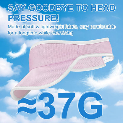 Sports Sun Visor Hat for Women Men, Lightweight Quick-Dry Sun Hat