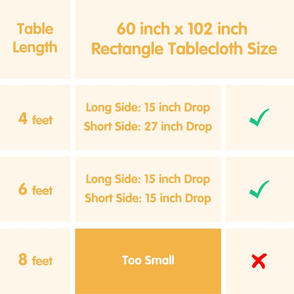 6 Pack Pink Tablecloths 60x102 Inch for 6ft Rectangle Tables
