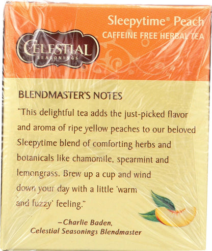 Herbal Tea, Sleepytime Peach, 20 ct