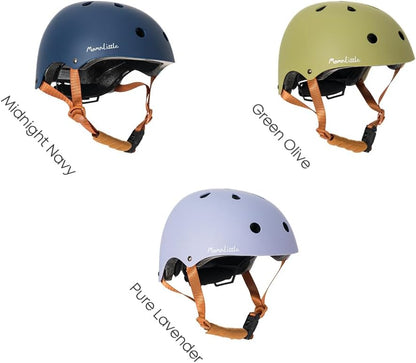 MomnLittle Kids Bike Helmet with Pinch-Free Magnetic Buckle, CPSC Certified Toddler Bicycle Helmet for Boys Girls, Adjustable Multi-Sport Helmet for Scooter Skateboard