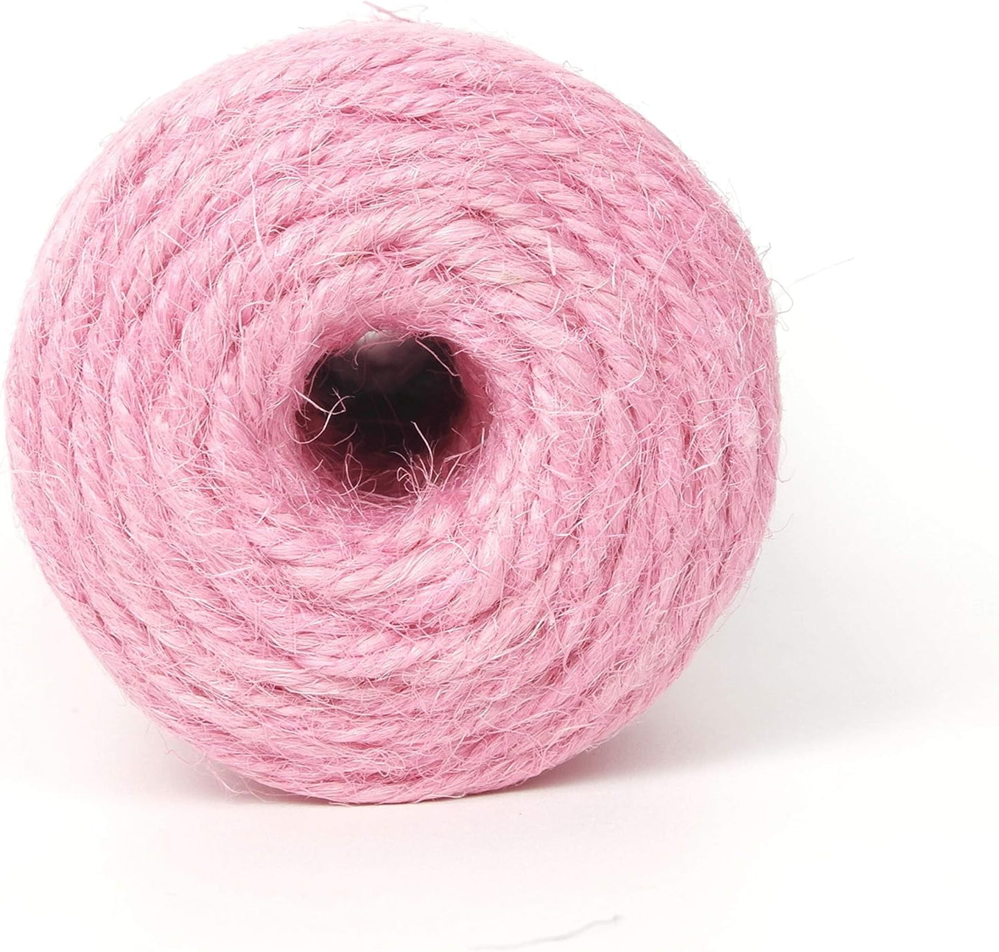 300 Feet Natural Jute Light Pink Twine String for Crafts Gift Christmas Decoration Durable String for Gardening Applications(Pink)