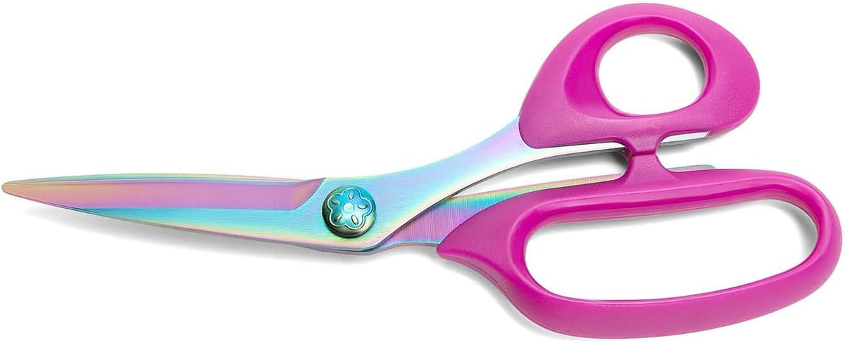 Sharp Sewing Scissors, Professional Heavy Duty Titanium Coating Forged Stainless Steel Multi-Purpose Shears for Fabric Leather, Dressmaking, Tailoring, Quilting, Home & Office, Art & School, 8 inch