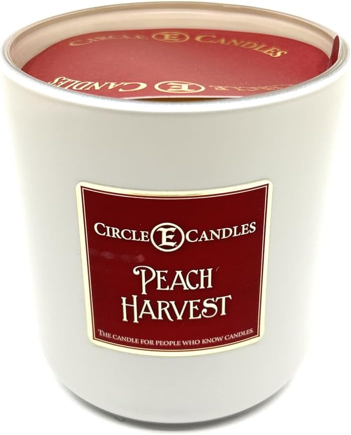 Peach Harvest Scent, Medium Size Jar Candle, 14oz – Sweet Juicy Fruity Home Fragrance, Fresh Orchard-Inspired Candle, Made in USA