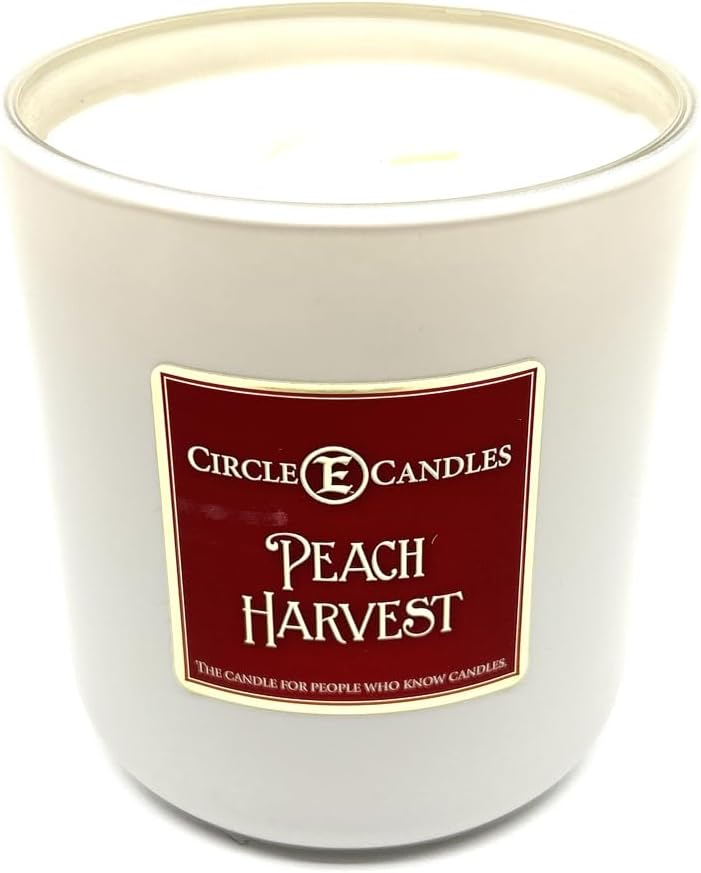 Peach Harvest Scent, Medium Size Jar Candle, 14oz – Sweet Juicy Fruity Home Fragrance, Fresh Orchard-Inspired Candle, Made in USA