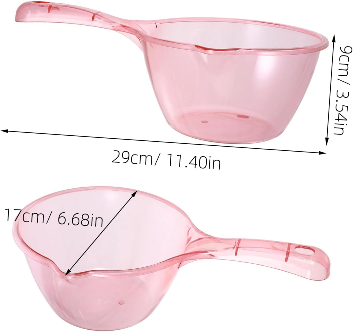 3 Piece Kitchen Water Scoop Set for Shower and Garden Use