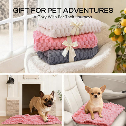 Fleece Dog Blanket, Cozy Washable Sofa Protector for Pets Puppy