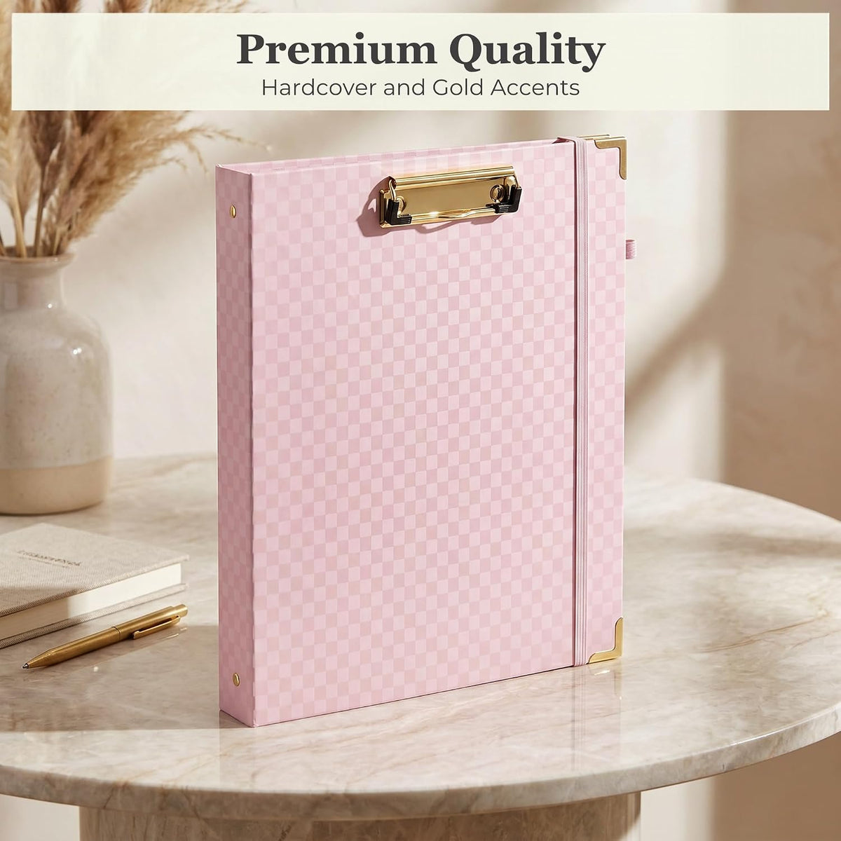 Aesthetic Clipboard Binder with Dividers - 3 Ring Organizer for Work