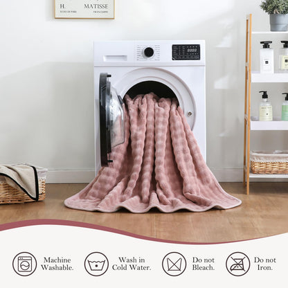 Waterproof Blanket for Pet Bed Couch Sofa Car, 50"x60", Dusty Pink