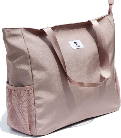 LARGE BEACH BAG Water Resistant Lightweight 20 inch Women Oversize Tote Bag for Gym Beach Travel Pool Yoga Nurse