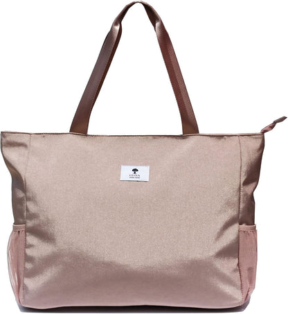 LARGE BEACH BAG Water Resistant Lightweight 20 inch Women Oversize Tote Bag for Gym Beach Travel Pool Yoga Nurse