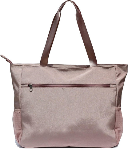 LARGE BEACH BAG Water Resistant Lightweight 20 inch Women Oversize Tote Bag for Gym Beach Travel Pool Yoga Nurse