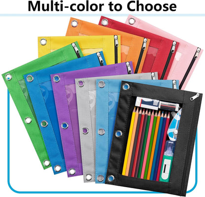 Pencil Pouch for 3 Ring Binder, Binder Pencil Case with Binder