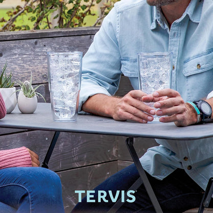 Tervis Sweet as a Georgia Peach Made in USA Double Walled Insulated Tumbler Travel Cup Keeps Drinks Cold & Hot, 24oz, Clear, 1 Count (Pack of 1)