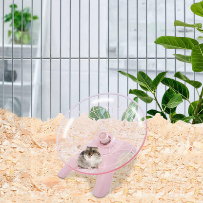 Hamster Water Bottle Water Dispenser Hamster Silent Exercise Running Wheel for Dwarf Hamsters Gerbil Mice (Pink, 125ML)