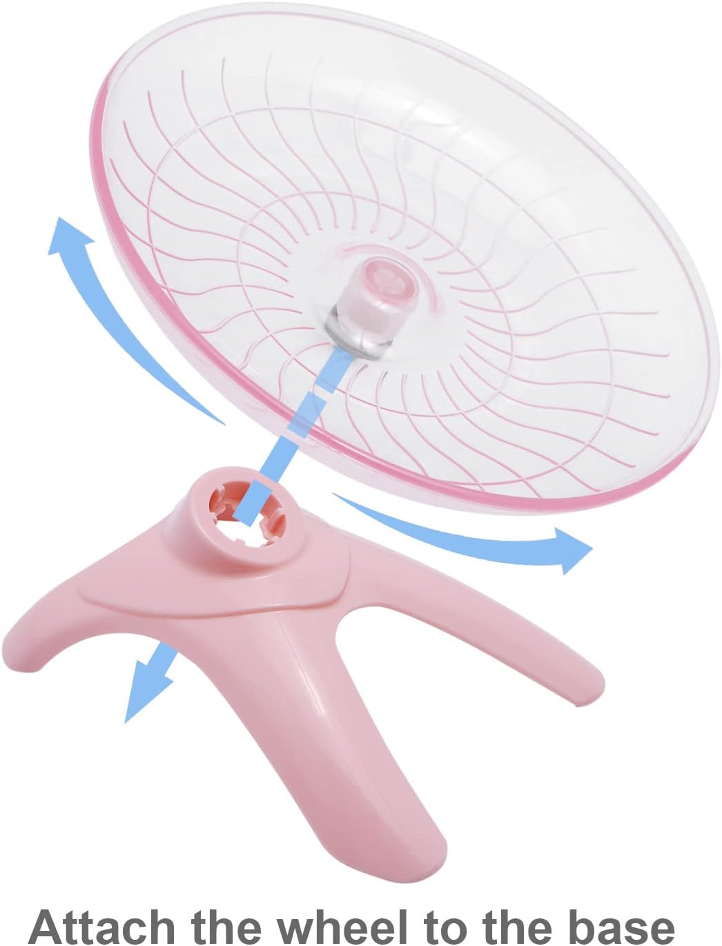 Hamster Water Bottle Water Dispenser Hamster Silent Exercise Running Wheel for Dwarf Hamsters Gerbil Mice (Pink, 125ML)
