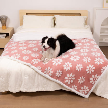 Cute Waterproof Blanket for Dog Cat or Adult, 60"x80", Pink