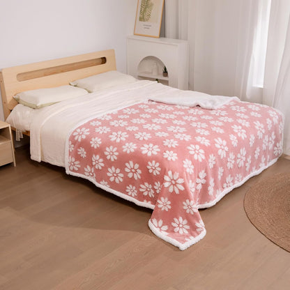 Cute Waterproof Blanket for Dog Cat or Adult, 60"x80", Pink