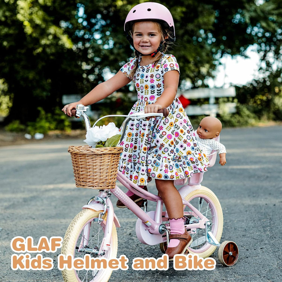 Glaf Toddler Helmet for 2-8 Years Kids Bike Helmets Baby Girls Boys Multi-Sport Adjustable Skateboard Bicycle Helmet Lightweight 4 Sizes for Toddlers