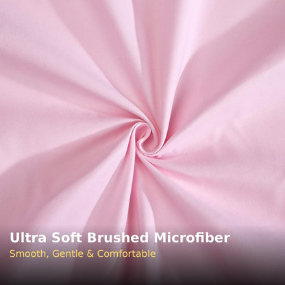 Standard Microfiber Pillowcases Set of 2, 20"x30" (Pink)