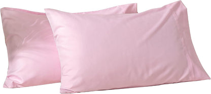 Standard Microfiber Pillowcases Set of 2, 20"x30" (Pink)