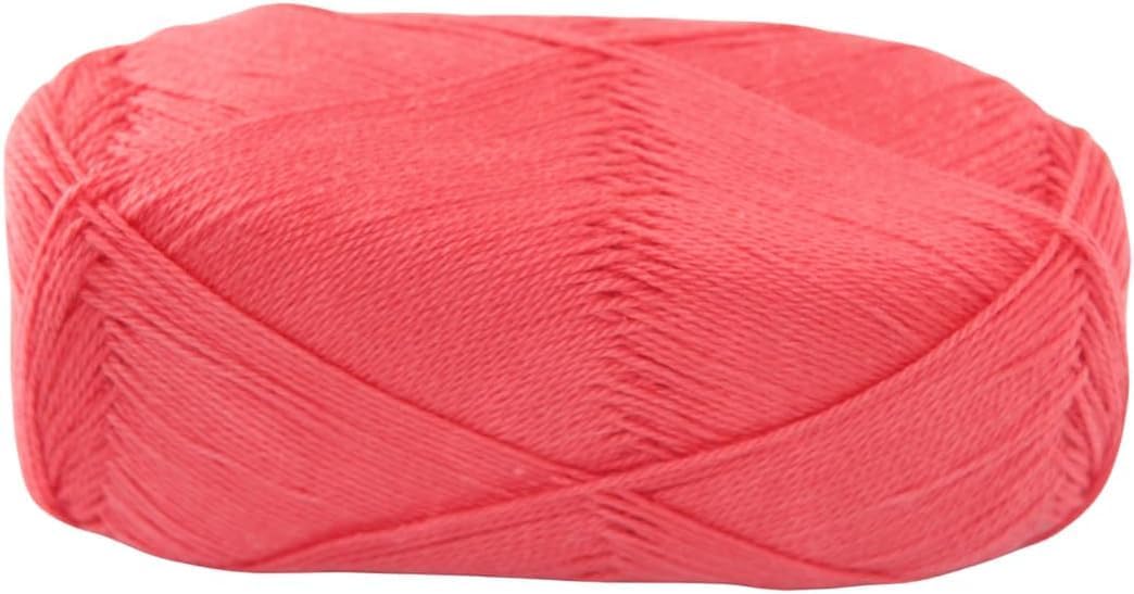 CottonMuse 100% Gassed Mercerized Cotton Yarn – Pack of 2 (75g Each), Total 764 Yards – Matte Finish Crochet Thread for Apparel, Home Décor & DIY Crafts – Dark Peach