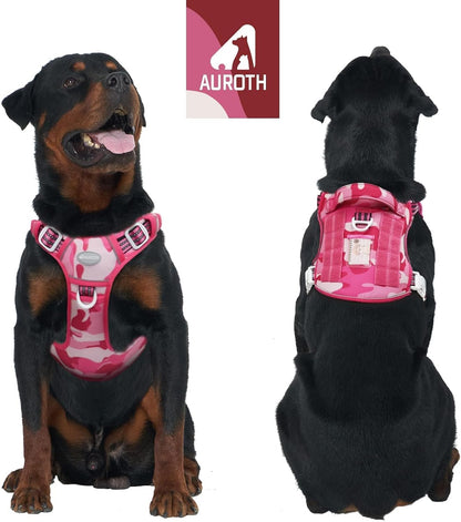 AUROTH Dog Harness for Large Dogs, No Pull Tactical Dog Vest Heavy Duty