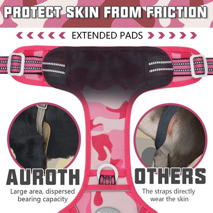 AUROTH Dog Harness for Large Dogs, No Pull Tactical Dog Vest Heavy Duty