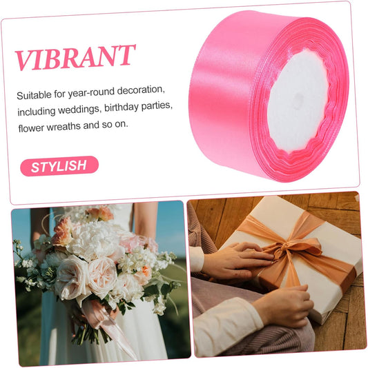 Peach Tape Roll Festive Craft Ribbon for Wrapping Packing Decorations Perfect for Events