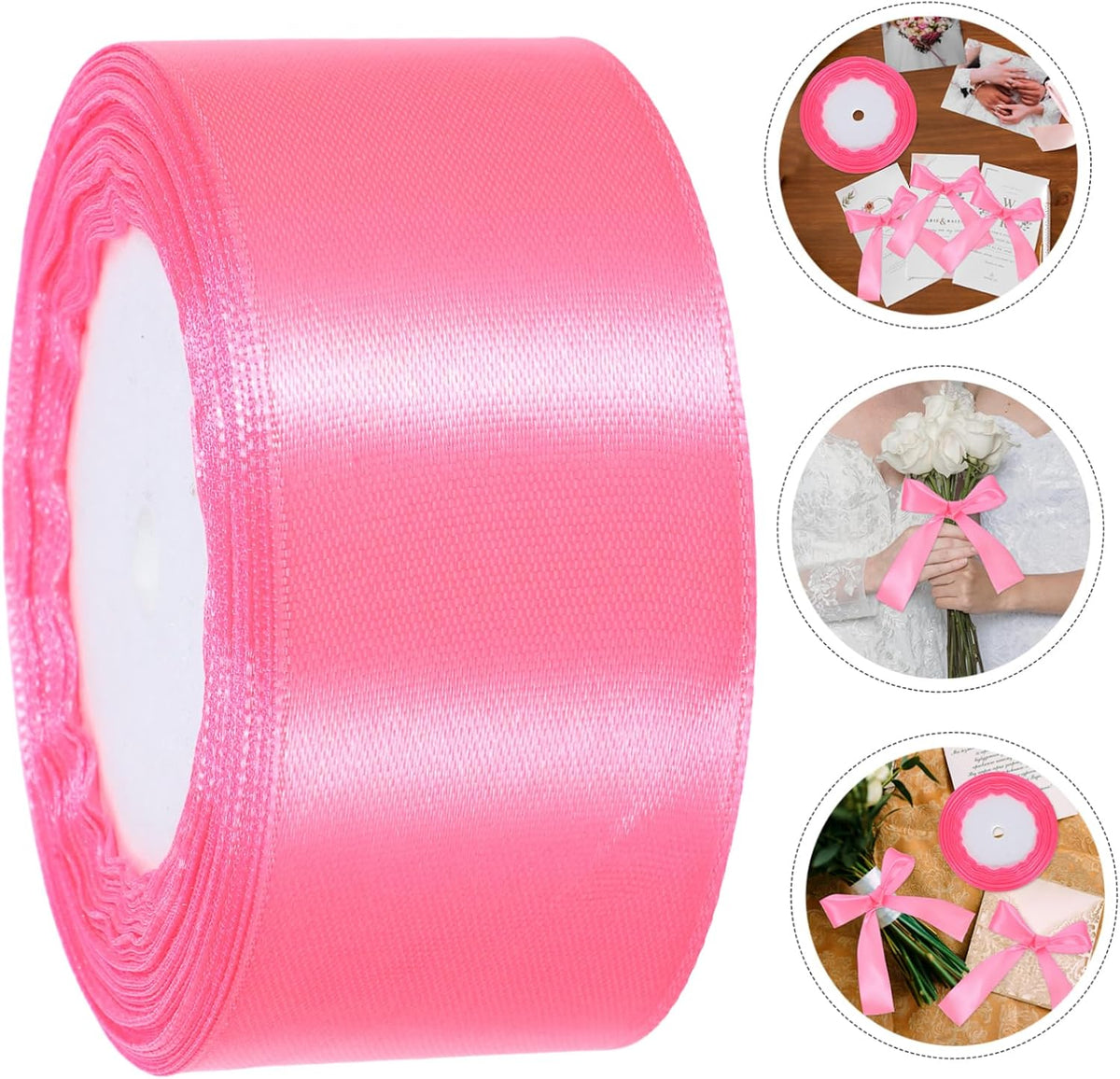 Peach Tape Roll Festive Craft Ribbon for Wrapping Packing Decorations Perfect for Events