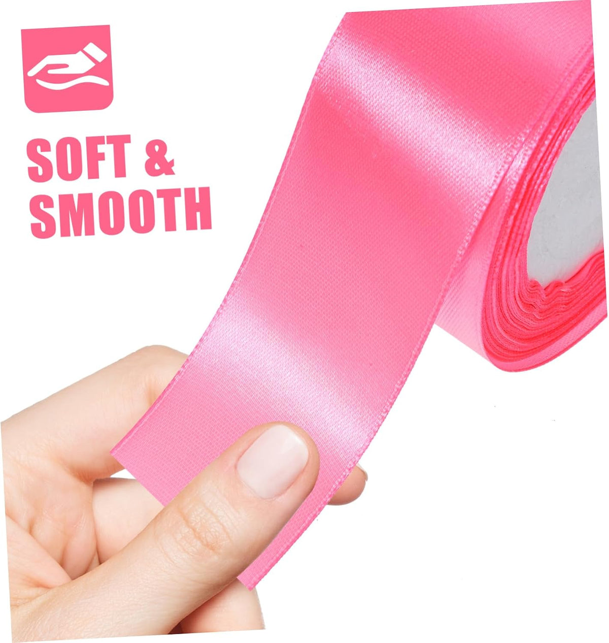 Peach Tape Roll Festive Craft Ribbon for Wrapping Packing Decorations Perfect for Events