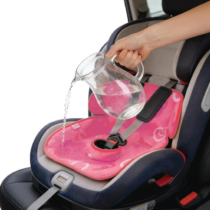 Piddle Pad 2-Pack, Potty Training Car Seat Protector, Toddler Car Seat Cover & Stroller Protector, Machine Washable Waterproof Car Seat, Anti-Slip, Universal Fit (Pink)