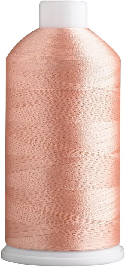 SuperB Embroidery Thread 40wt, 5000 m Cone, Cosmetic Peach 502