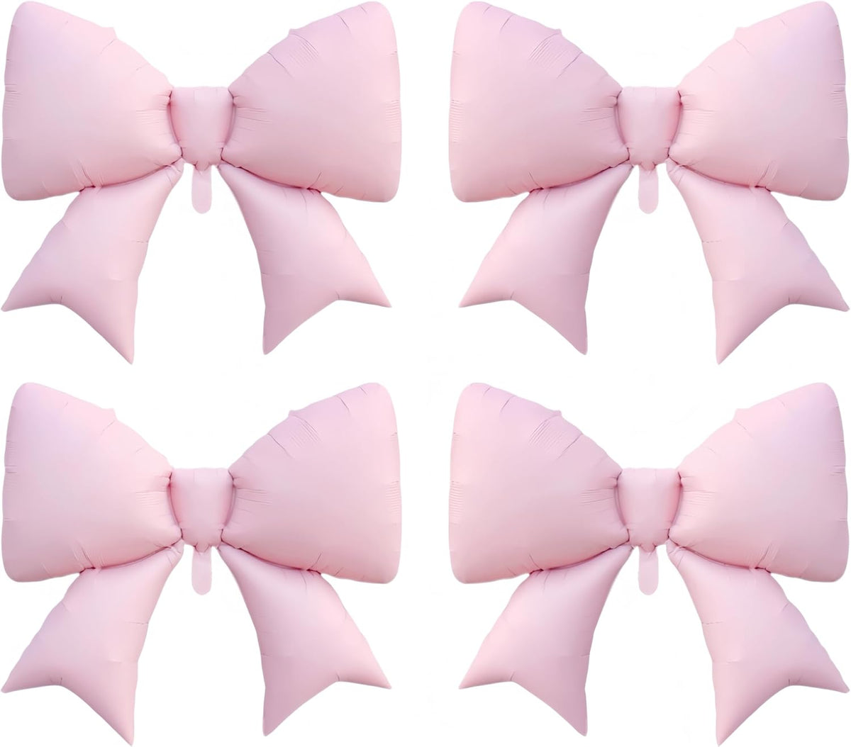 4Pcs Giant Pink Bow Balloons 38Inch/coquette Birthday Party Supplies/Pink Bachelorette Bridal Engagement Wedding Anniversary Supplies for Women/Valentine's Day Decor