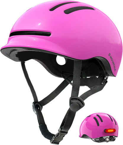 Bike Helmets for Adults Men Women,Mens/Womens Bicycle Helmet with Magnetic Light,Youth Boys/Girls Helmet, Kids Helmets for 4 Years+