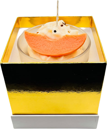 Jar candles, Aromatherapy Candles, Handmade, Strong Candles for Home 10 oz 50-60 Hour Burn, All Natural Soy, Non Toxic (Peaches and Cream)