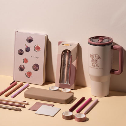 30 oz Insulated Stainless Steel Tumbler with Lid (Blush)