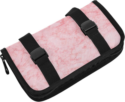 Car Tissue Holder Car Napkin Holder Car Tissue Box Dispenser Storage Case Sun Visor Mask Holder with Adjustable Straps Reusable Refillable Marble Pink