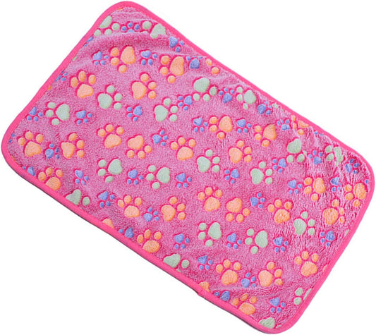 Pet Blanket for Small Cats & Dogs Thick Sleep Mat, Pet Dog Cat Puppy Kitten Soft Blanket Doggy (S, Pink)