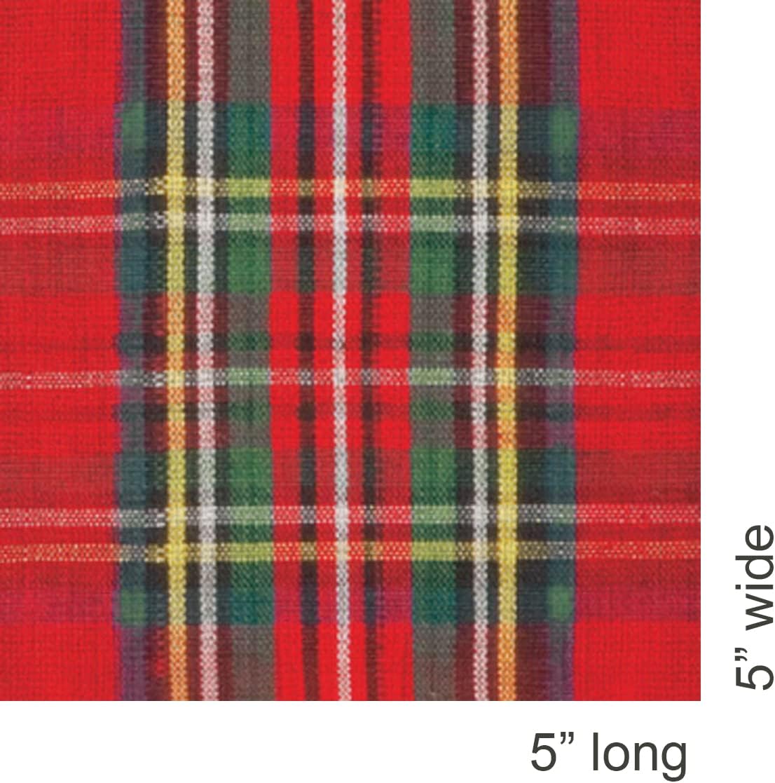 IHR Ideal Home Range Cocktail Napkins Disposable 3-Ply Paper Party Napkin Pack, 5" x 5", Classic Check Plaid, 20-Count