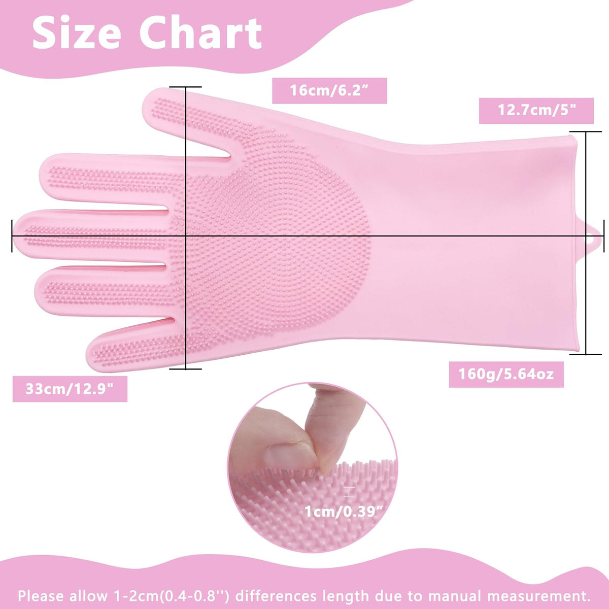 Pet Grooming Gloves—Dog Washing Gloves with High-Density Teeth