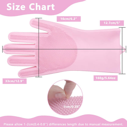Pet Grooming Gloves—Dog Washing Gloves with High-Density Teeth