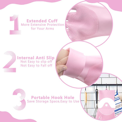 Pet Grooming Gloves—Dog Washing Gloves with High-Density Teeth