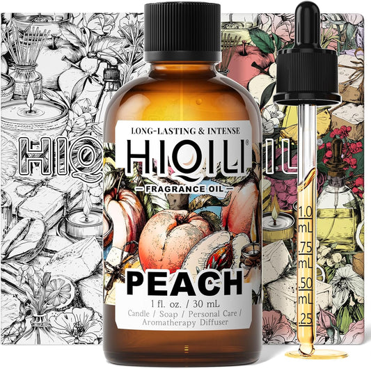 Peach Fragrance Oil for Home Diffuser, Body Spray - 1 Fl Oz