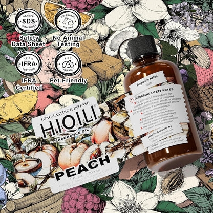 Peach Fragrance Oil for Home Diffuser, Body Spray - 1 Fl Oz
