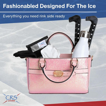 Rink Side Tote Ice Skating Accessory Bag for Skate Essentials