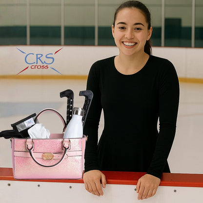 Rink Side Tote Ice Skating Accessory Bag for Skate Essentials