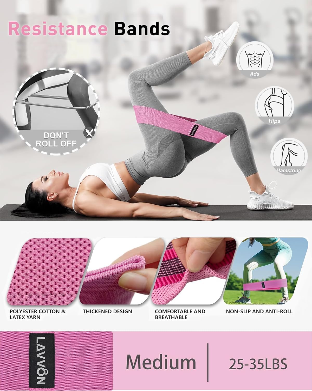 7Pcs-Barbell Pad Set for Hip Thrust -Squat Pad, Weight Lifting Bar Cushion