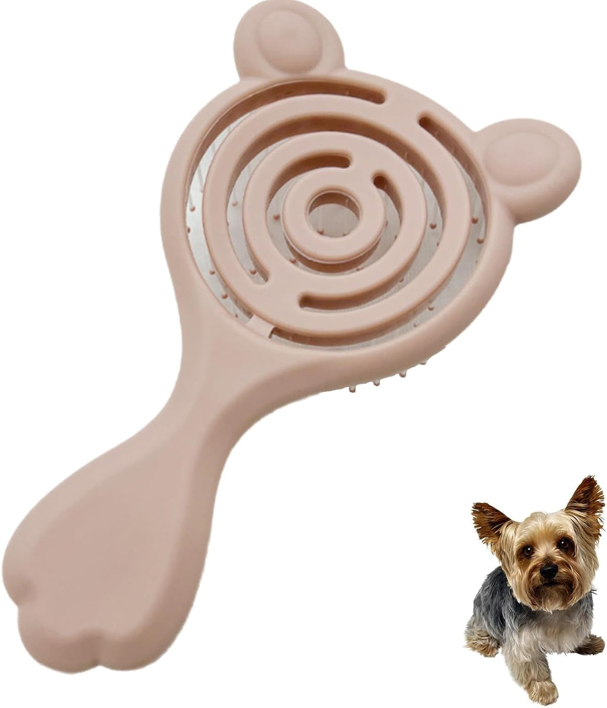 Cat-Ear Design Puppy Brush (Light Pink)