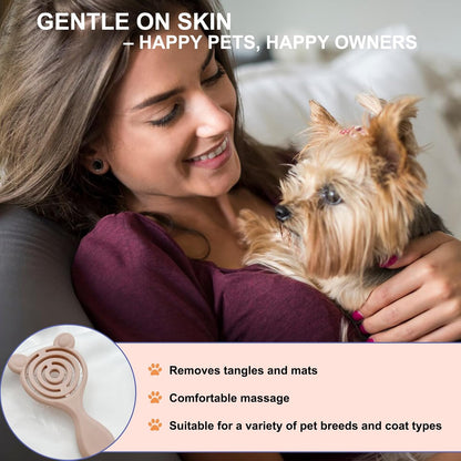 Cat-Ear Design Puppy Brush (Light Pink)