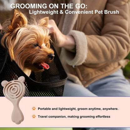 Cat-Ear Design Puppy Brush (Light Pink)